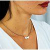 zensky nahrdelnik zena postava kridla srdce strieborny