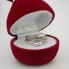 pansky ocelovy prsten cervena krabicka Silver Twist
