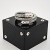 pansky ocelovy prsten cierny podstavec Silver Twist