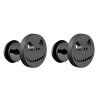 unisex ocelove nausnice ciernej farby Shadow Smile