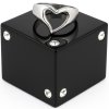 pansky prsten cierna kocka minimalisticke srdce