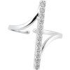 damsky prsten ocel vertikalny pasik zirkony minimalisticky