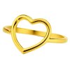 damsky prsten pozlatene srdce