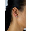 damske ocelove nausnice strieborne motyliky Mini Elegant