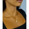 damsky nahrdelnik zena krk zlaty stit