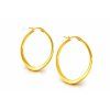 damske ocelove nausnice zlata farba Elegant Hoops