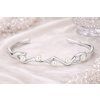 damsky strieborny naramok biely obrusok perlovy usvit