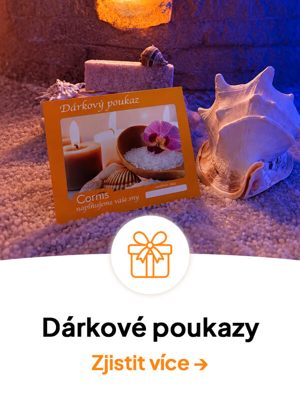 Dárkové poukazy na relaxační pobyty v solné jeskyni