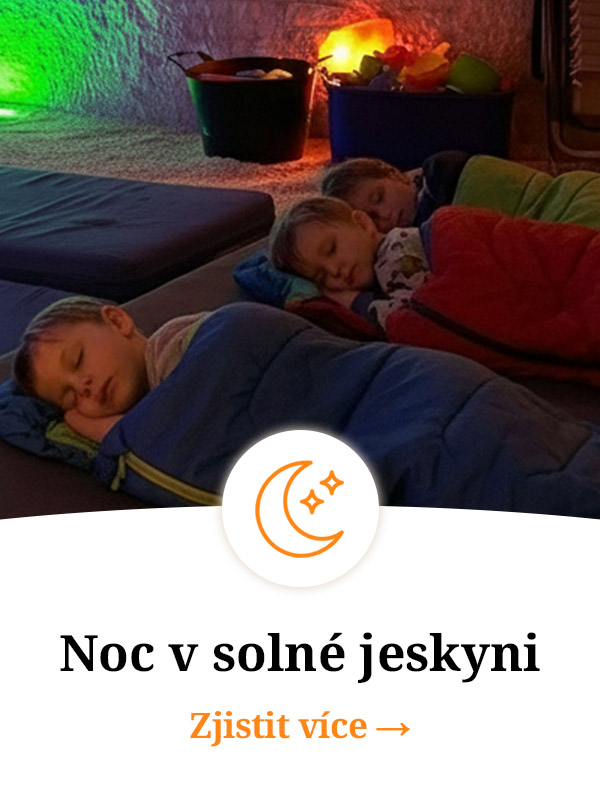 Noc v solné jeskyni