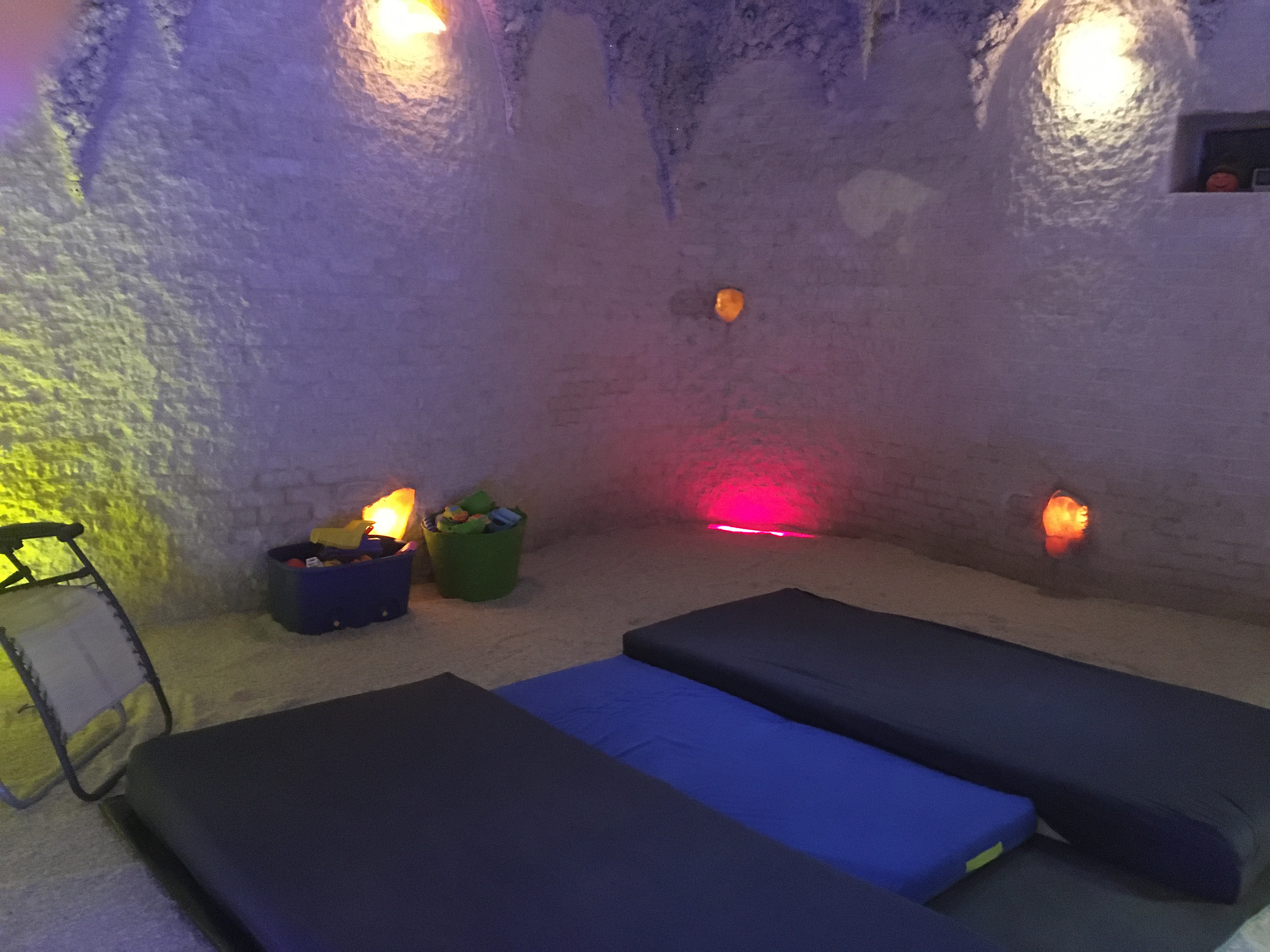 Spaní v solné jeskyni Letňany