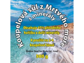 Sůl z Mrtvého moře koupelová 500 g