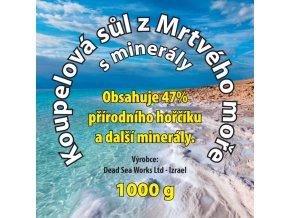 Sůl z Mrtvého moře koupelová 1000 g