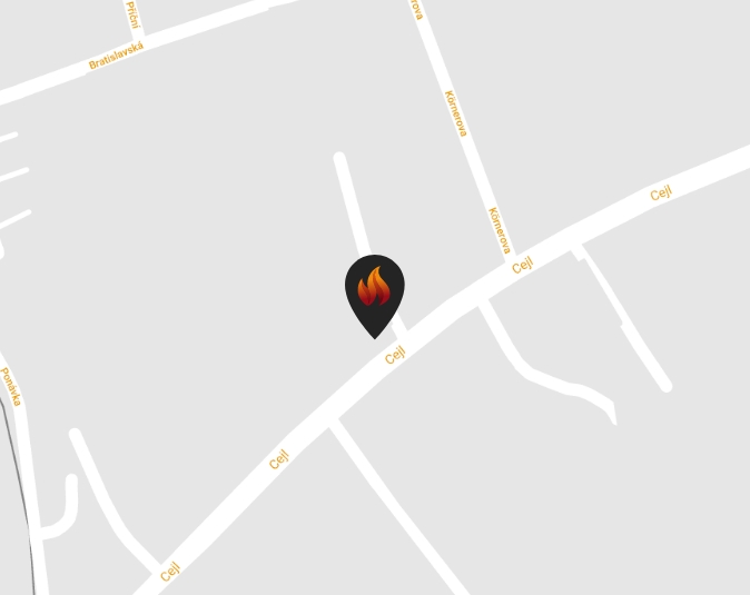 Mapa sídla firmy