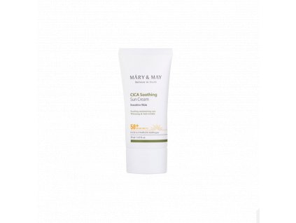 3063 1 mary may cica soothing sun cream spf50 pa ochranny opalovaci krem s pupecnikem asijskym