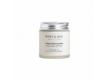 Mary&May Lemon Niaciamide Glow Wash off pack - rozjasňující pleťová maska s Niaciamidem (Objem 125g)