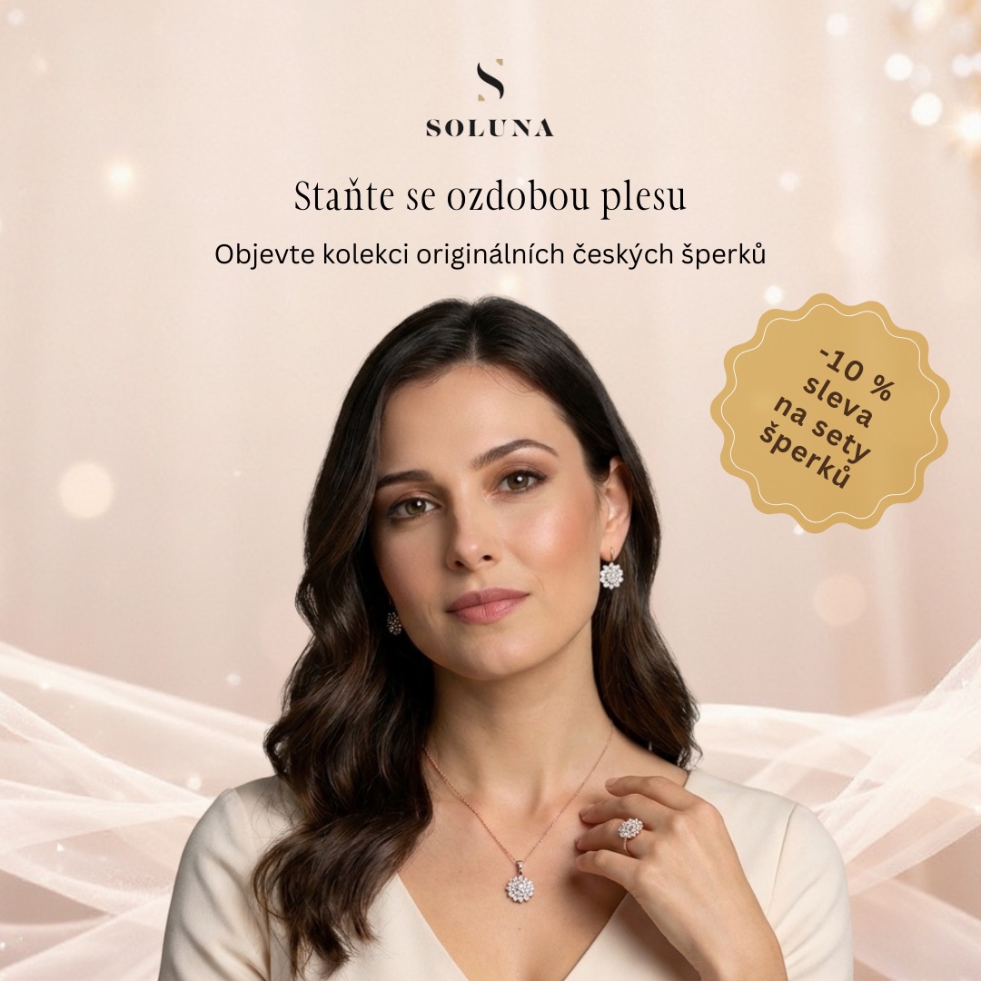 šperky na ples zlaté, perly, zirkony