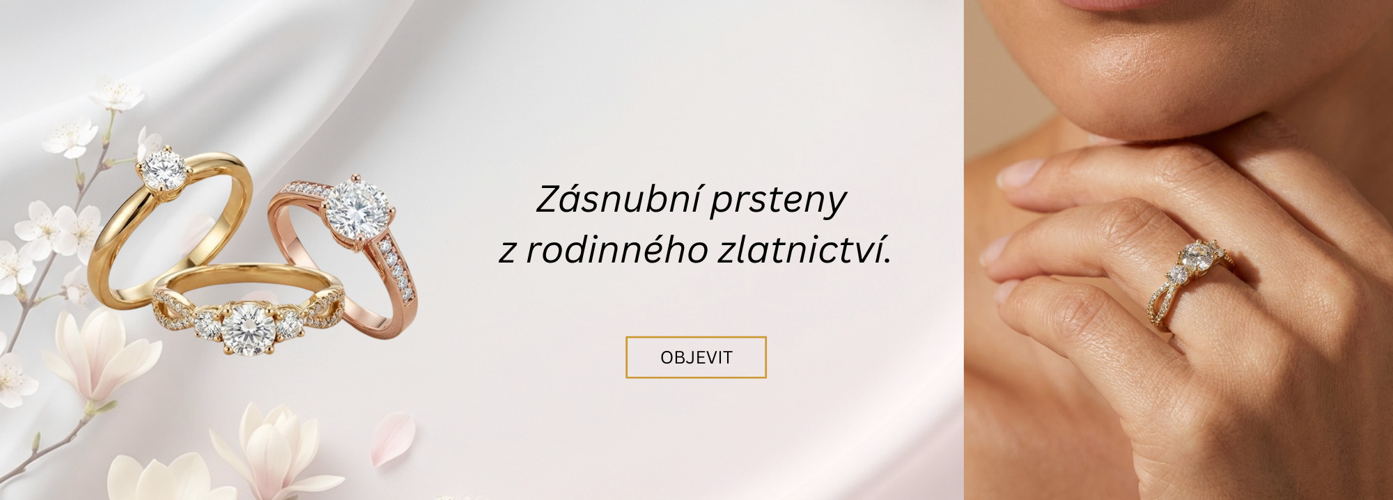 Zlaté zásnubní precizní a originální prsteny s diamanty nebo zirkony