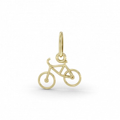 zlatý přívěsek jízdní kolo nice ze žlutého zlata