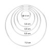 CIRCLES elegantní stříbrné náušnice kruhy - průměr 1,6 cm rozměry