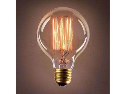 Edison wolframszálas dekor izzó G95 40 watt