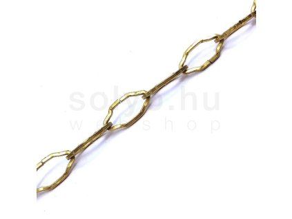 Dekoratív csillár láncsárga cink 2,3mm 01