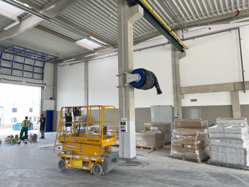 Nikka Logistic Absaugung von Abgasen