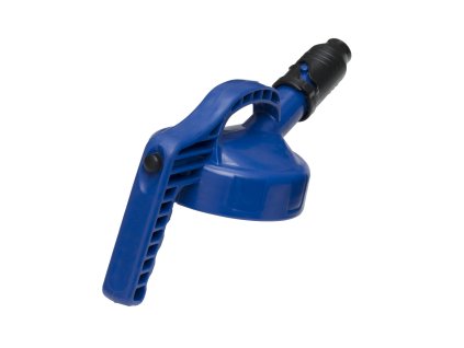 DECKEL MIT AUSGUSS 12cm x Ø 24mm (BLAU)