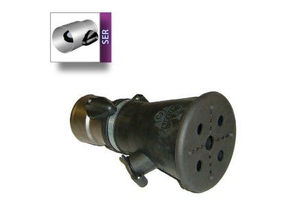 AUSPUFFSPITZE BGT-75/140 MIT VERRIEGELBARER KLAPPE