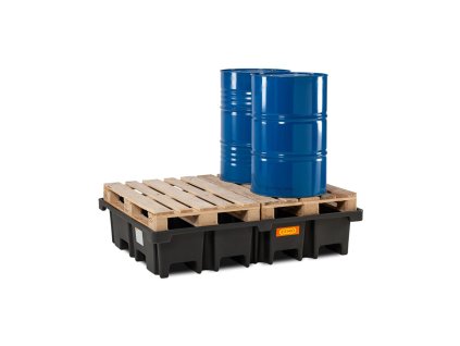 ZÁCHYTNÁ VANA PE PRO 2X EURO PALETU (4x 200 l sud)