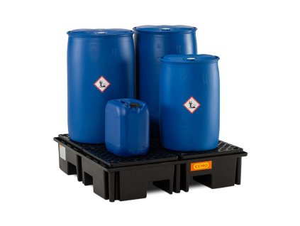 BRENNENDER PE-BEHÄLTER MIT PE-WURZEL (4 x 200 l Fass)