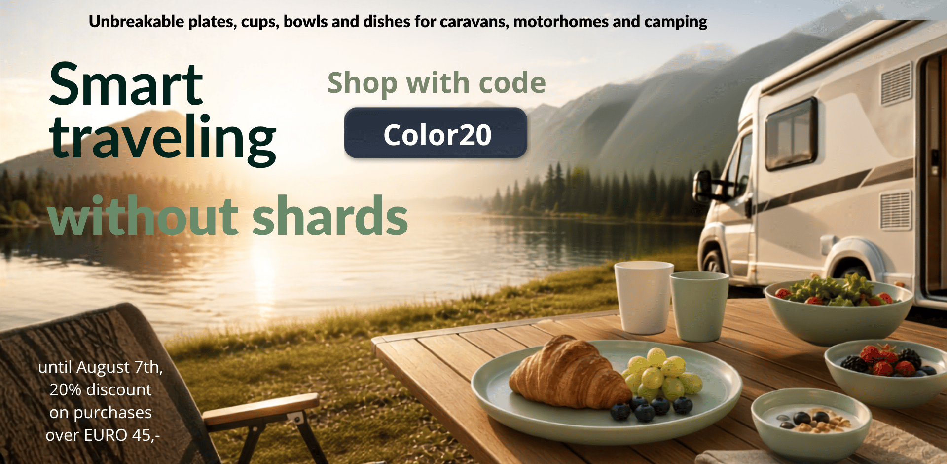 Unbreakable glasses and dishes Color20
