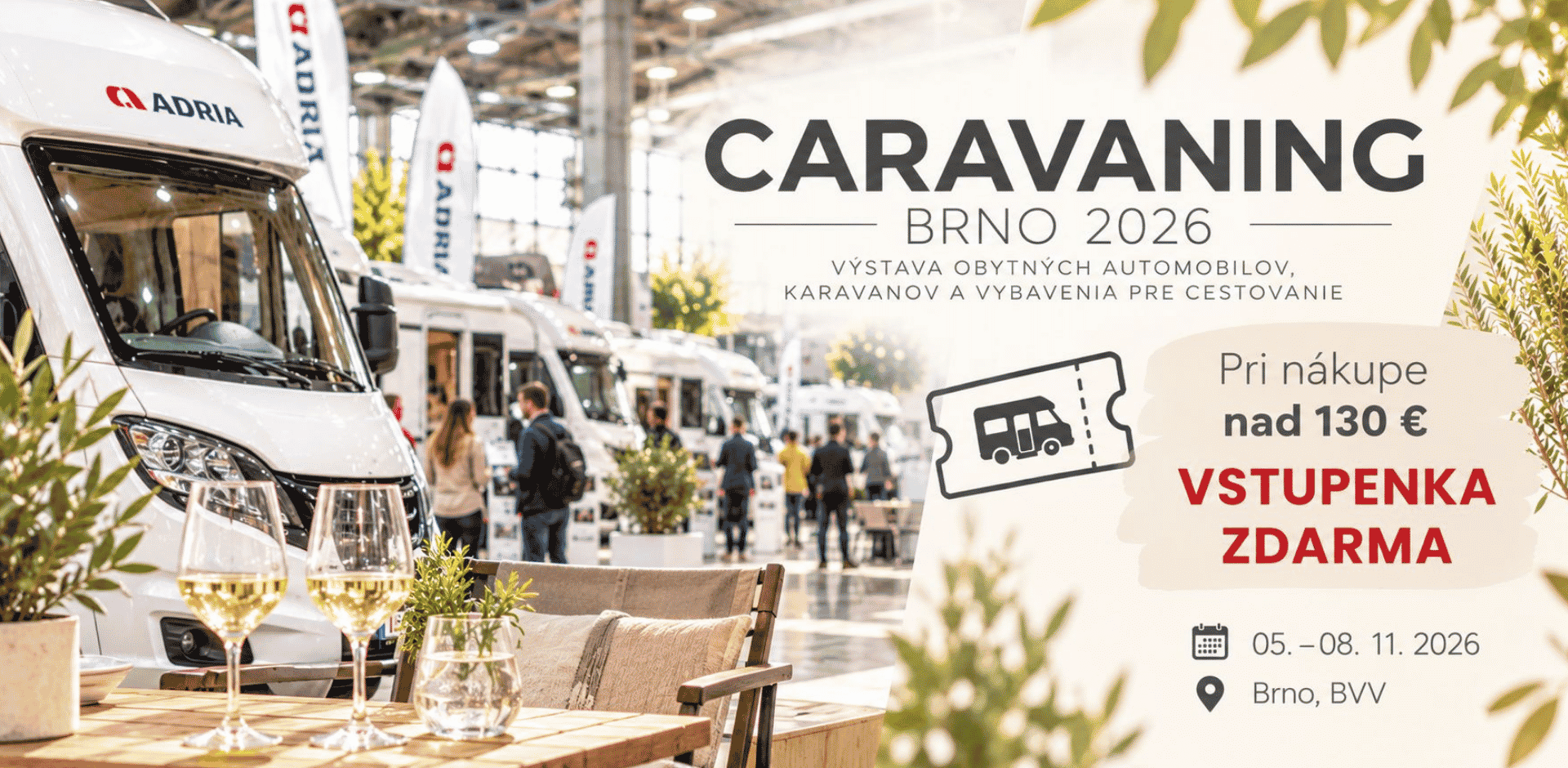 Caravaning vstupenka zdarma