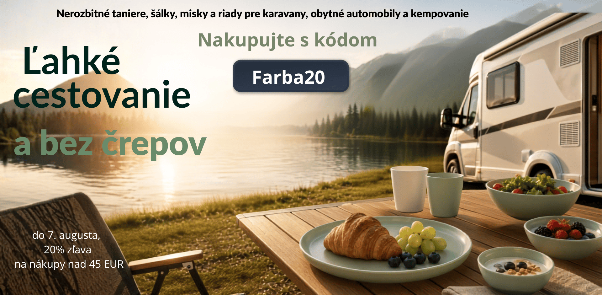 Nerozbitné  poháre a riad Farby20