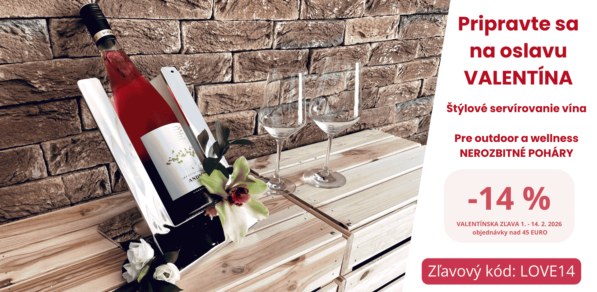 Valentín zlava 14%