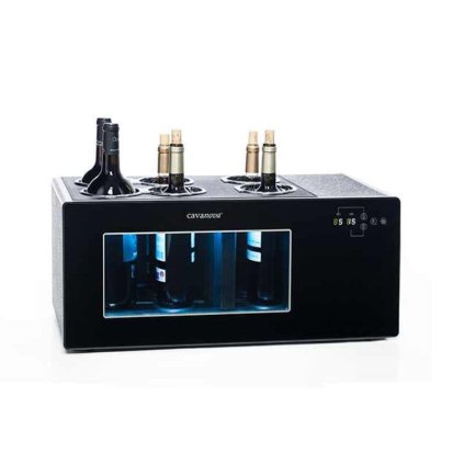 879 1 elektricky chladic na vino 6 10 lahvi 2 komory
