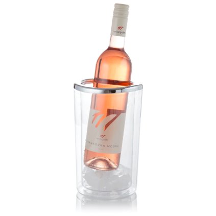 147 1 plastovy chladic na vino gondola stribrny okraj z1