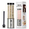 Adjustable Electric Salt and Pepper Grinder Silver USB