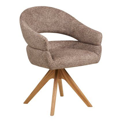 Dover Dining Chair — hnedá, otočná