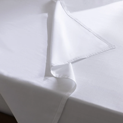 Saténová plachta Biela detail