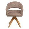 Dover Dining Chair — hnedá, otočná