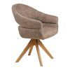 Dover Dining Chair — hnedá, otočná