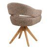 Dover Dining Chair — hnedá, otočná