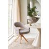 Dover Dining Chair — hnedá, otočná