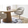 Dover Dining Chair — Beige marbled, otočná