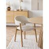 Dunkirk Dining Chair — Natural / Beige, s opierkami