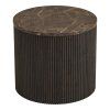 Rota Side Table — tmavo hnedá