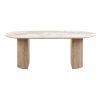 Athens Dining Table — White / Brown