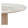 Athens Dining Table — White / Brown