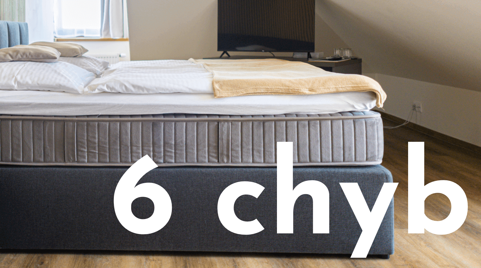 6 nejčastějších chyb při výběru postele (a jak se jim vyhnout)