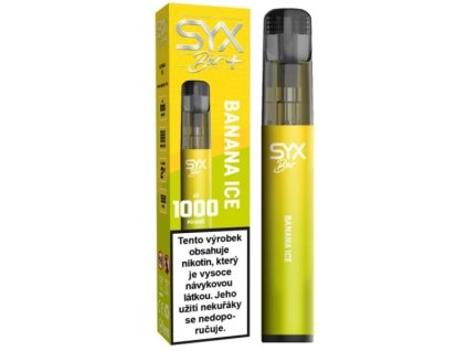 SYX BAR jednorázová e cigareta Banana Ice